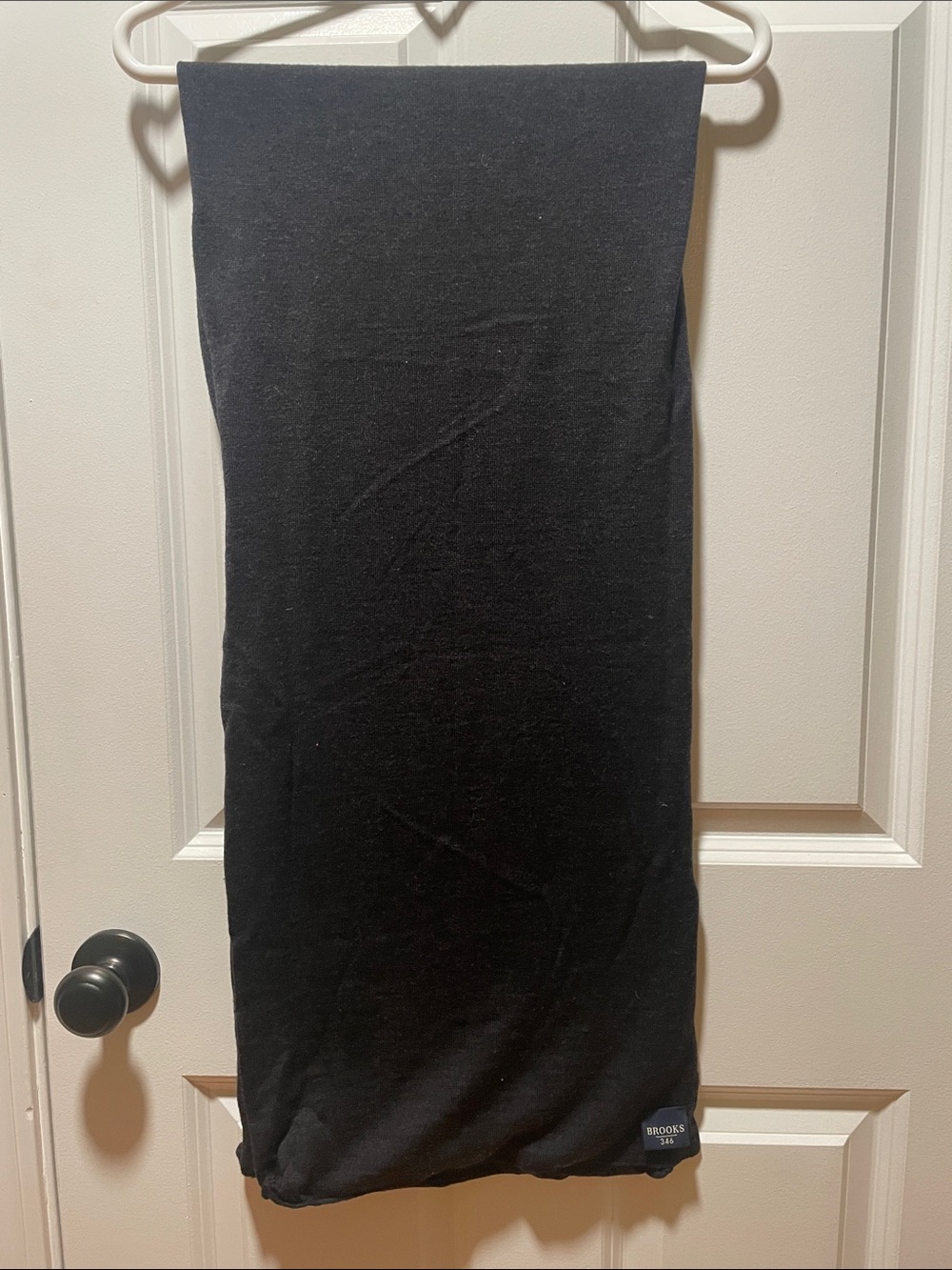 Brooks Brothers Black Knit Scarf